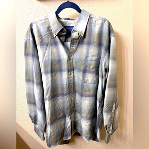 Pendleton Men’s 100% wool button down plaid shirt